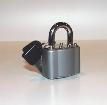 Grey padlock