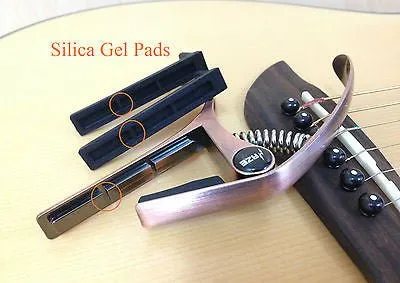 Haze DC06B Top Grade Zinc Alloy Acoustic/Classical Guitar Capo - Bronze   3 Free Picks