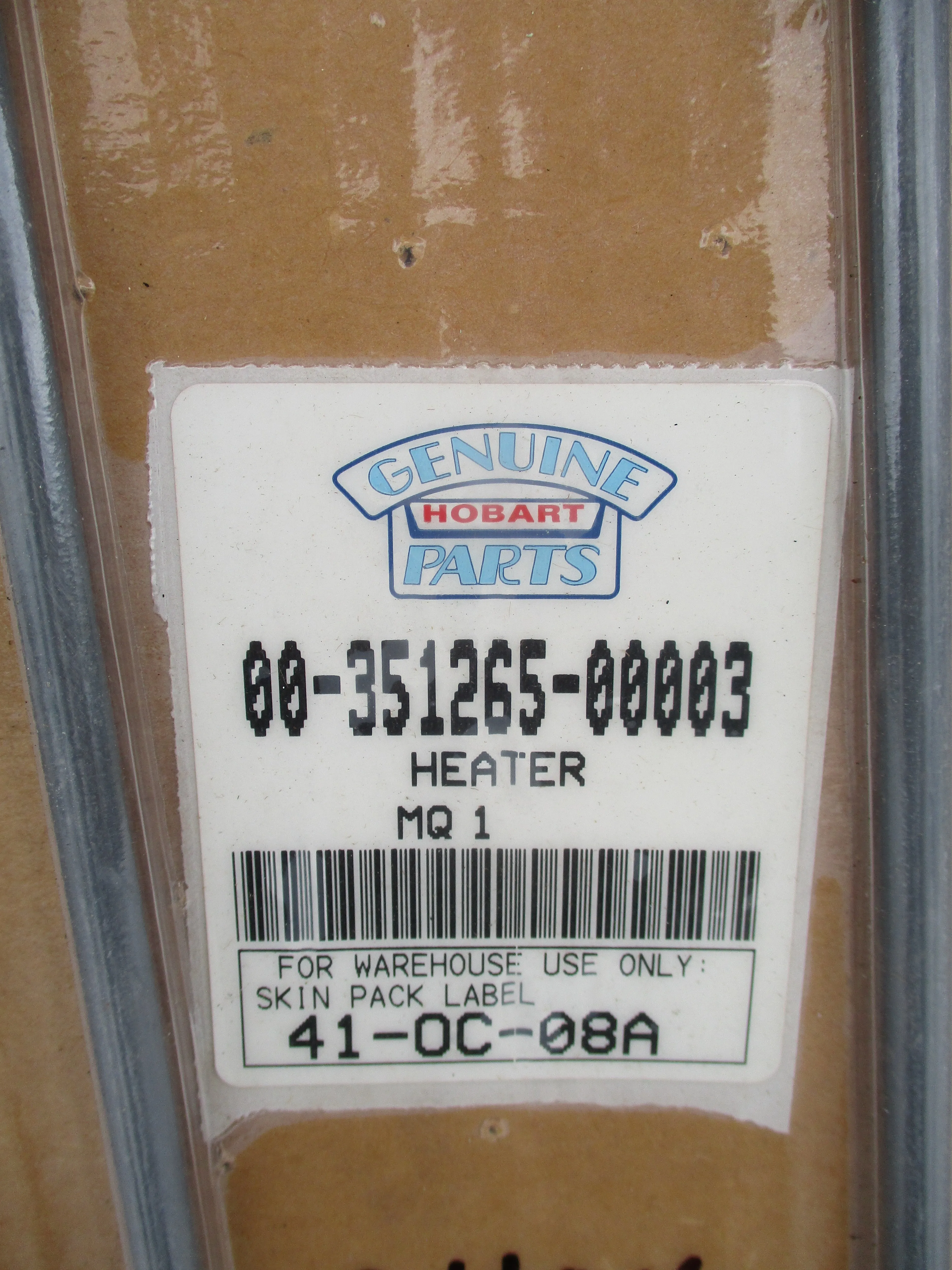 Hobart 00-351265-00003, Warmer Heating Element, 240v, 1000w, New-Old Stock, #5932