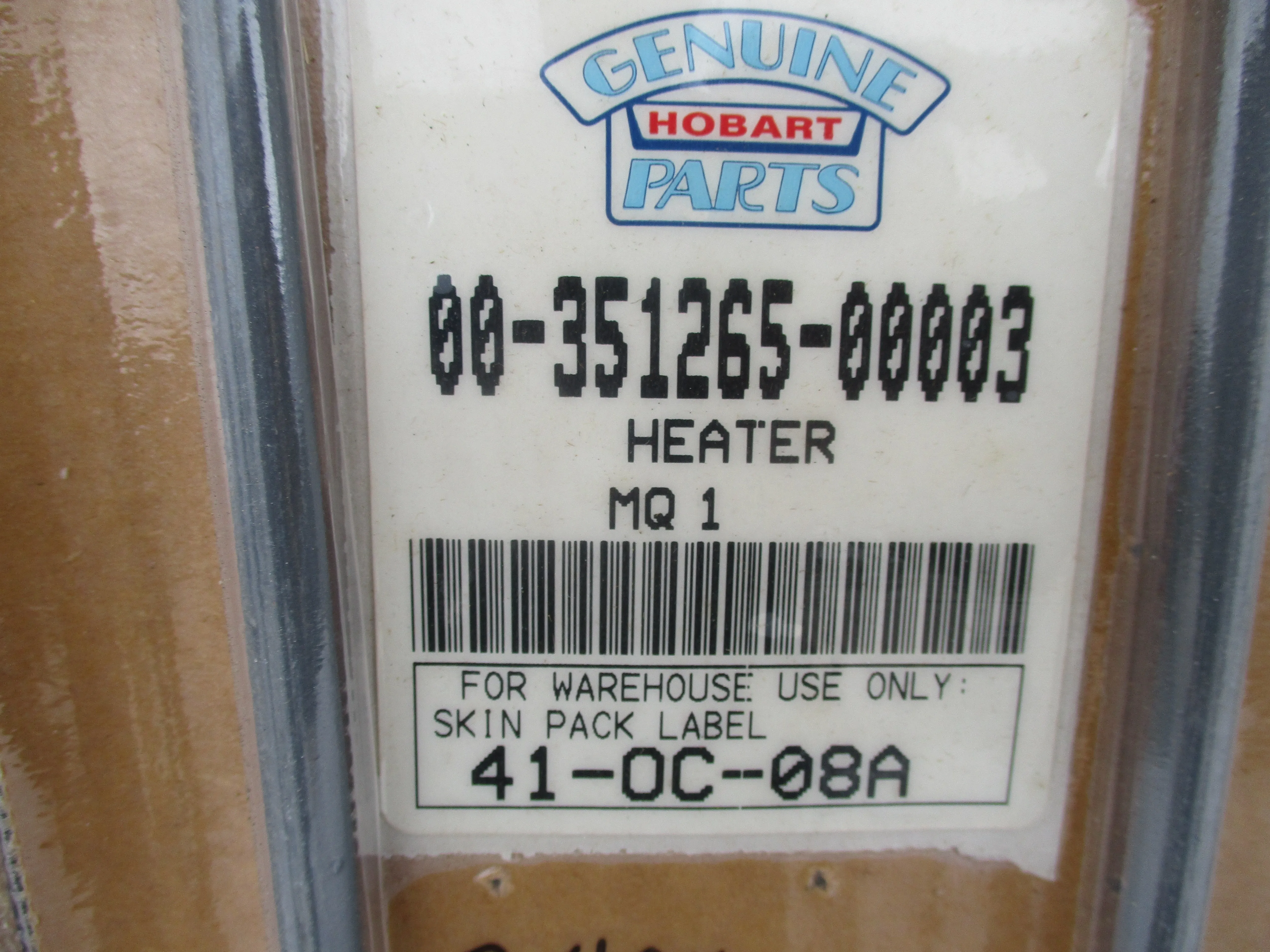 Hobart 00-351265-00003, Warmer Heating Element, 240v, 1000w, New-Old Stock, #5932