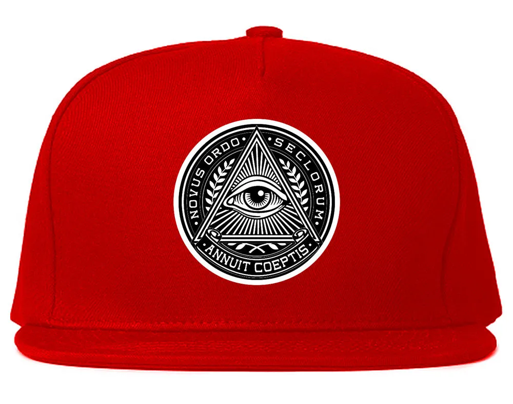 Illuminati Eye Triangle Snapback Hat