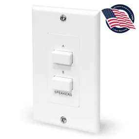 In-Wall Speaker Selector Switch, Wall Plate Speaker Control