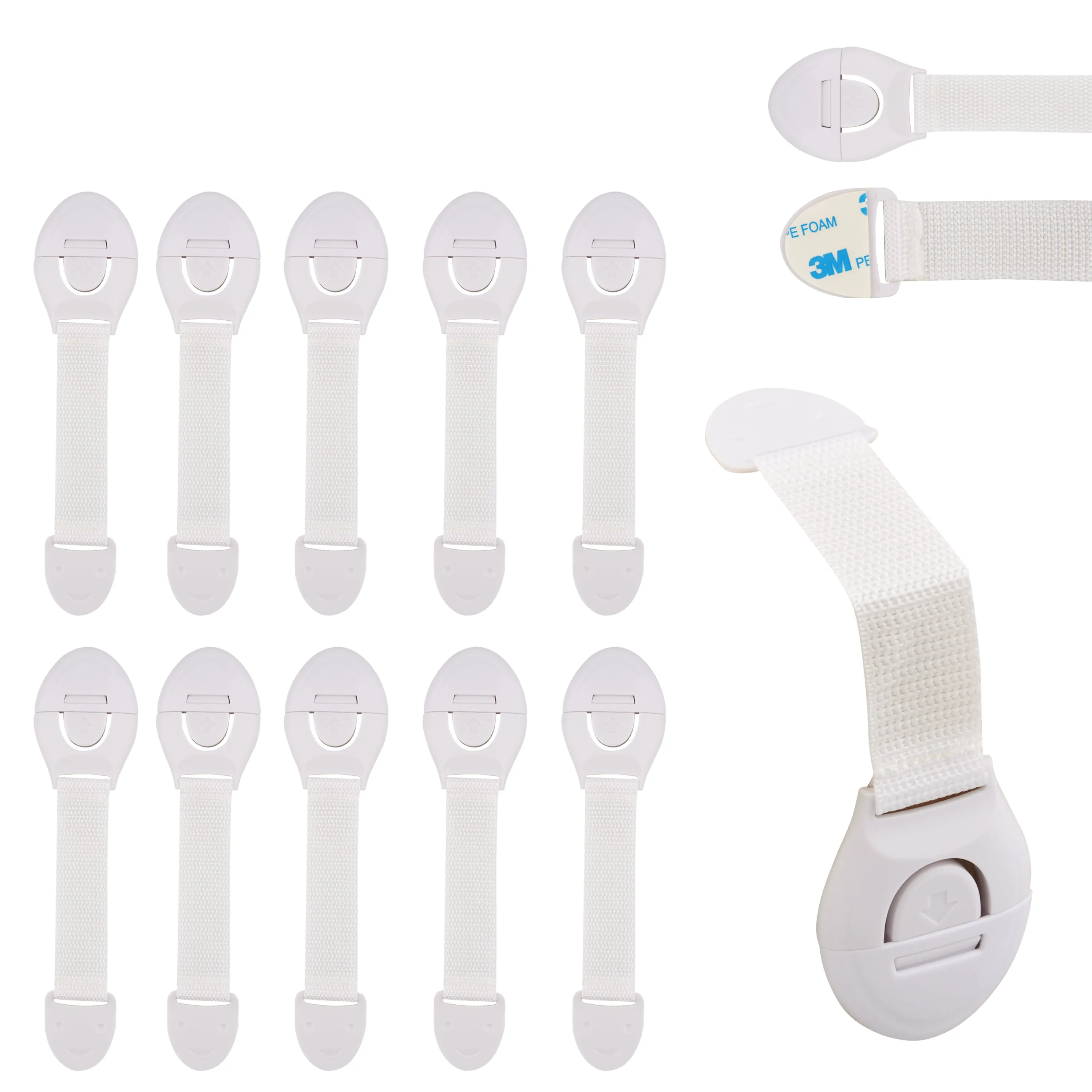 Kiddery Safety Lock | Baby Proofing Locks | Nylon Strap