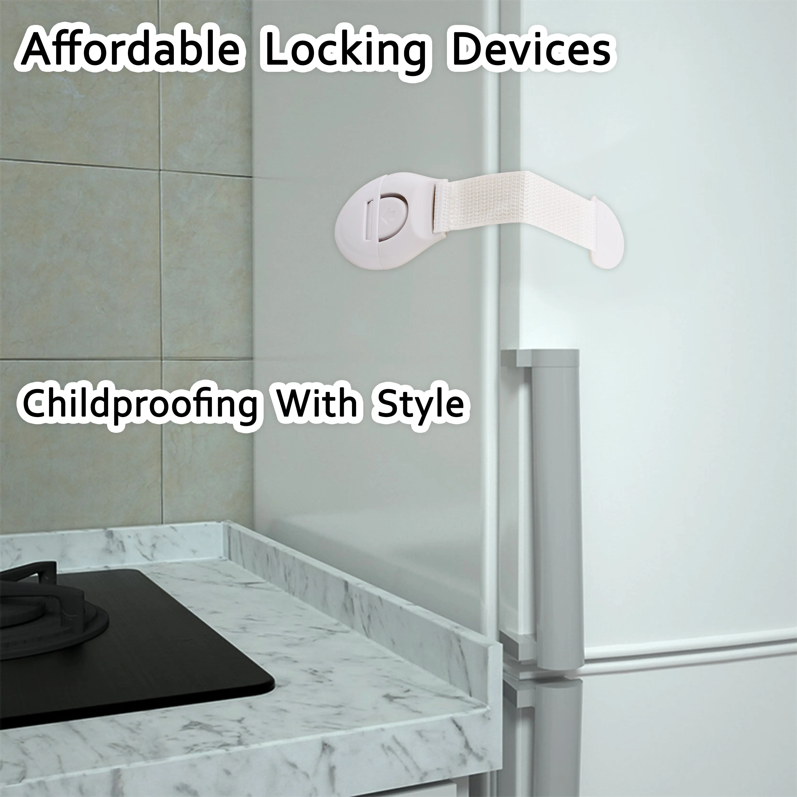 Kiddery Safety Lock | Baby Proofing Locks | Nylon Strap