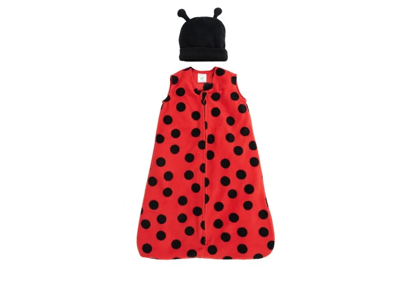 Ladybug Fleece Wearable Blanket