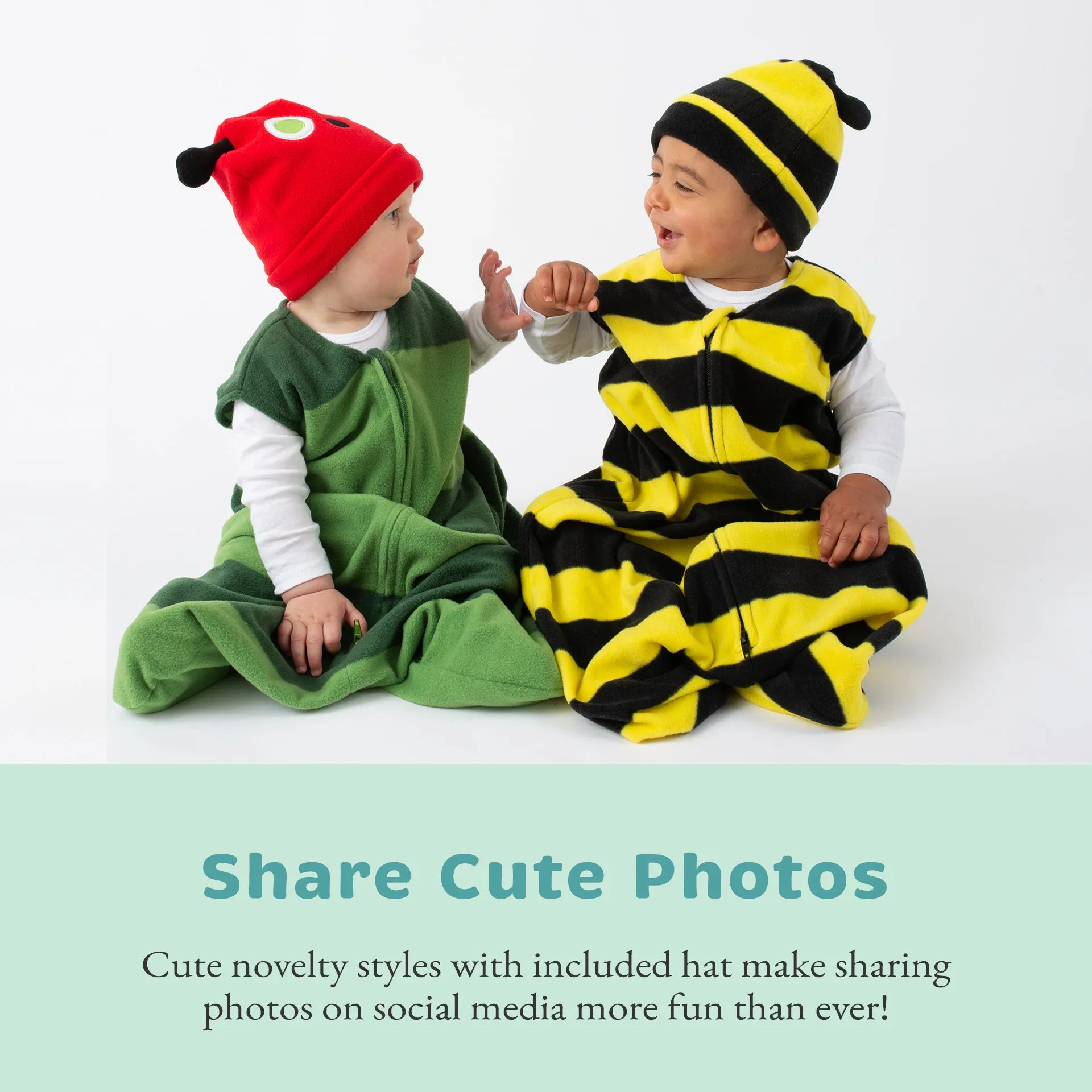 Ladybug Fleece Wearable Blanket