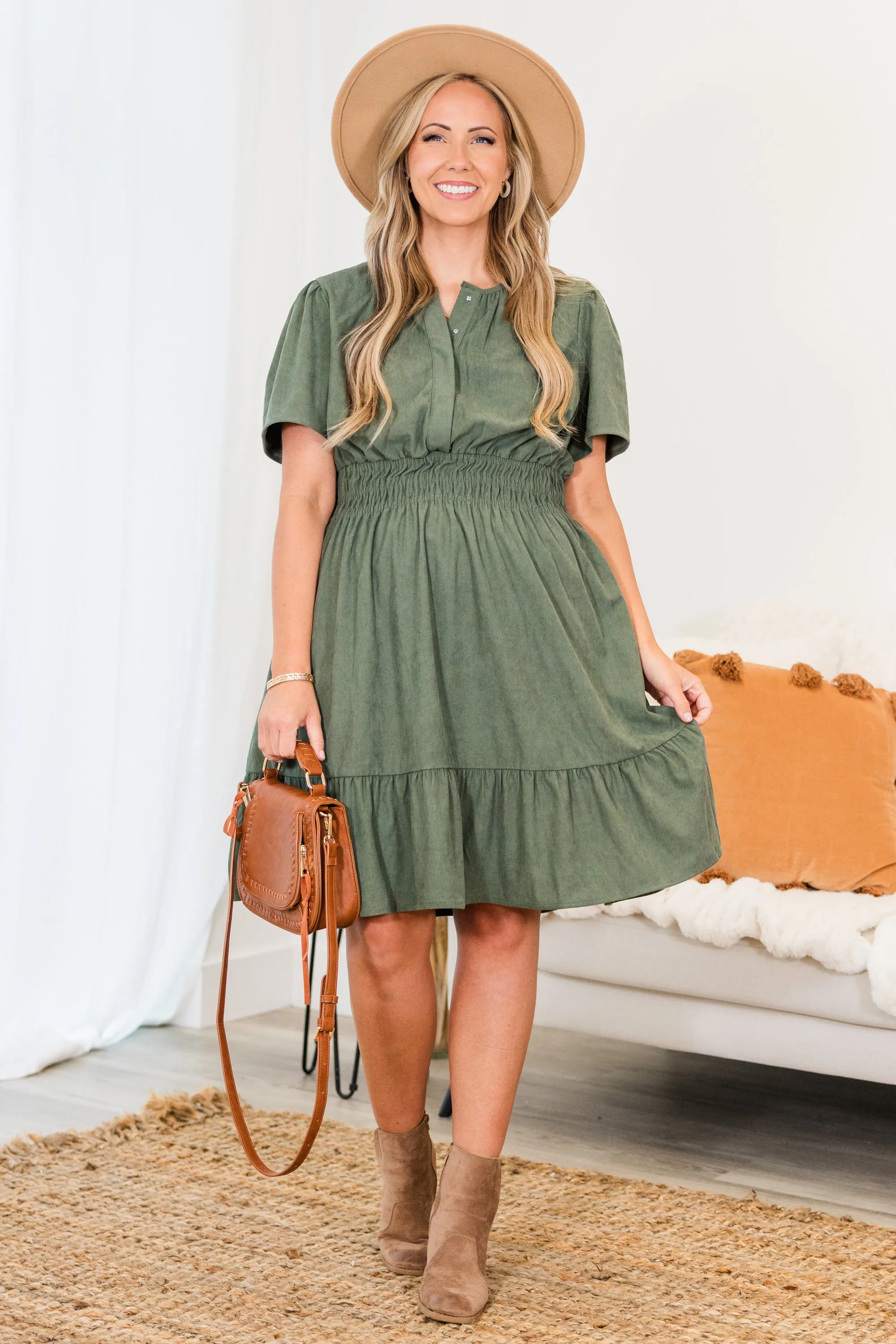 Leaves Changing Dress, Green