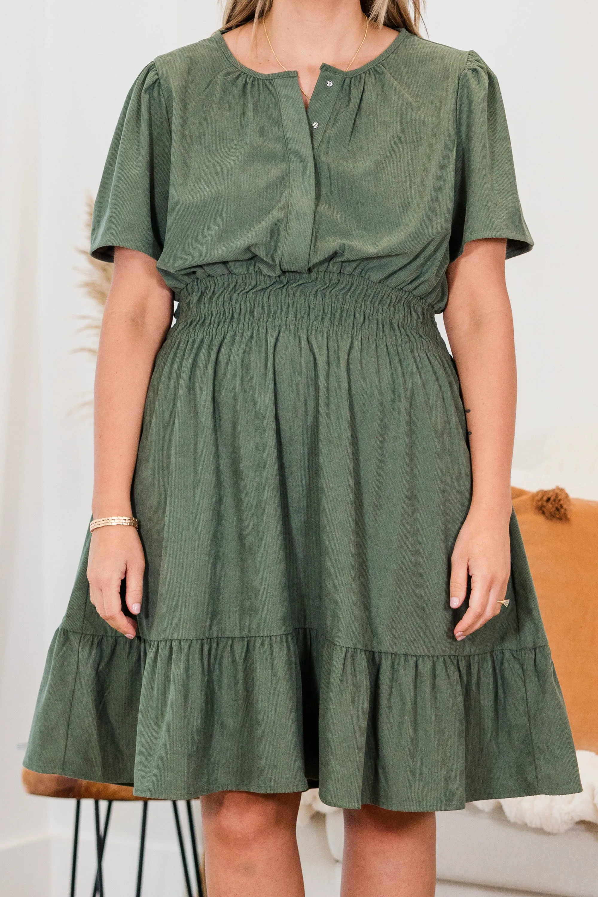 Leaves Changing Dress, Green