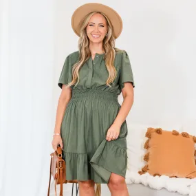 Leaves Changing Dress, Green