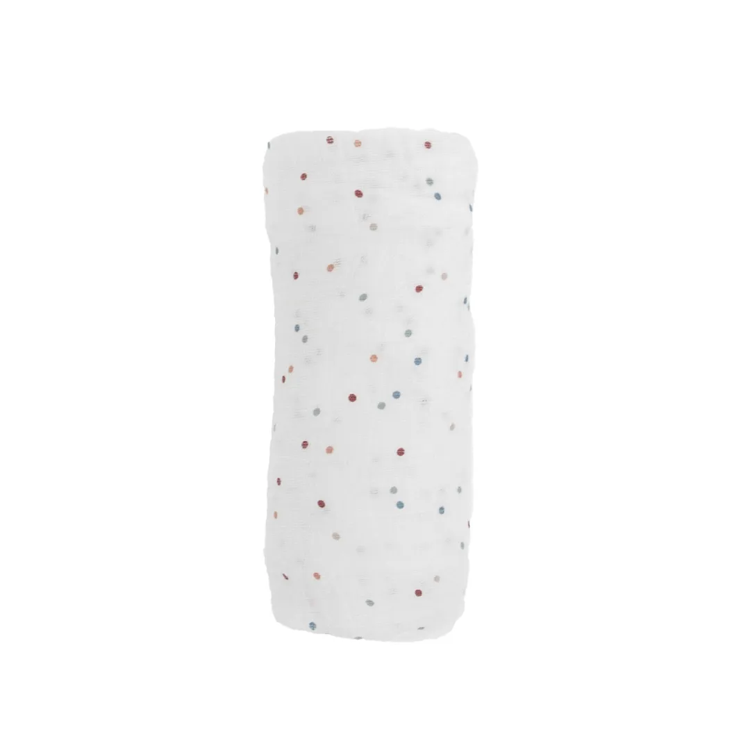 Little Unicorn Cotton Muslin Swaddle / Dots