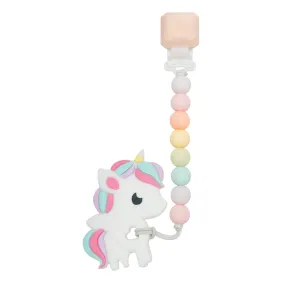 Loulou Lollipop rainbow unicorn teether set