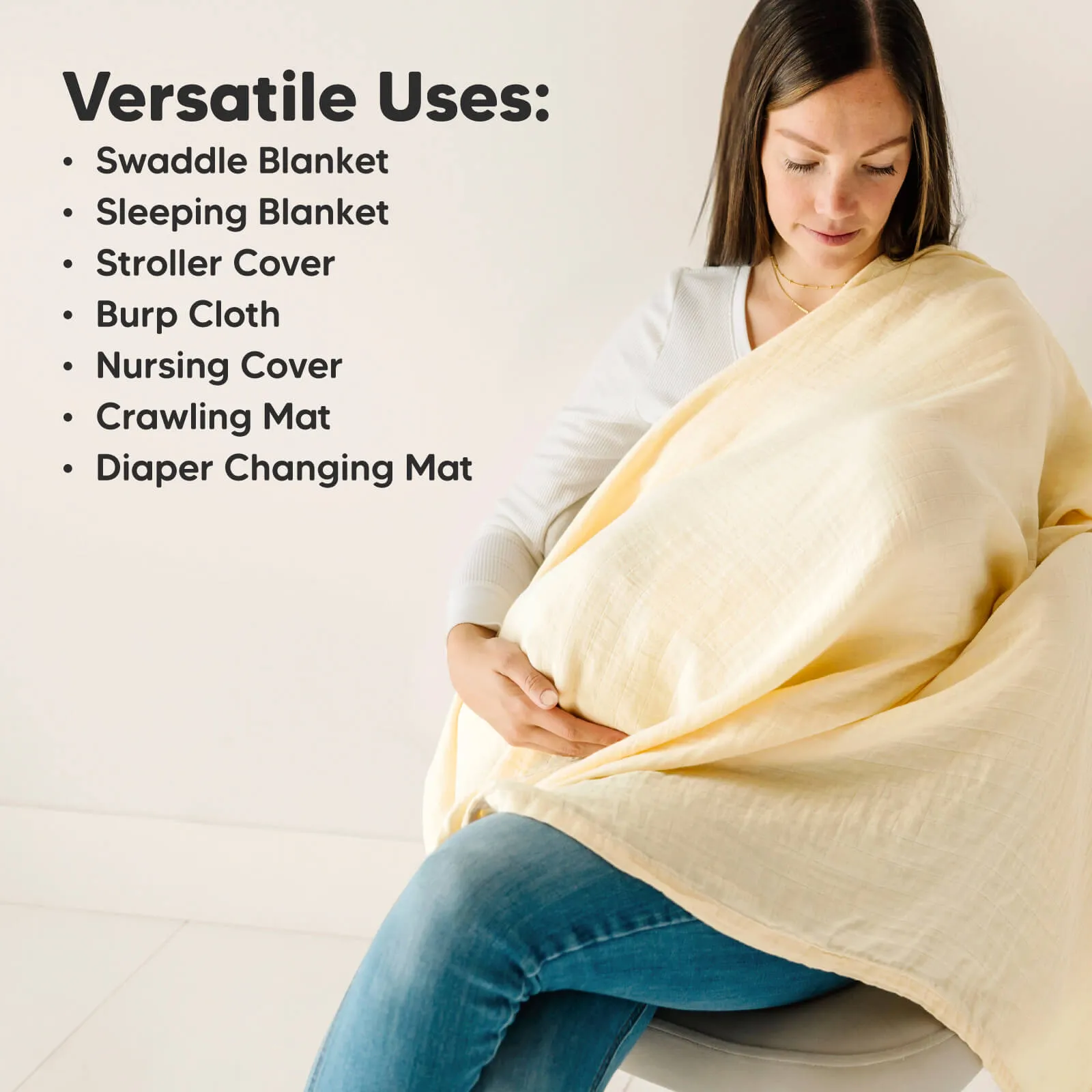 Lumi Muslin Swaddle Blankets (Mirage)