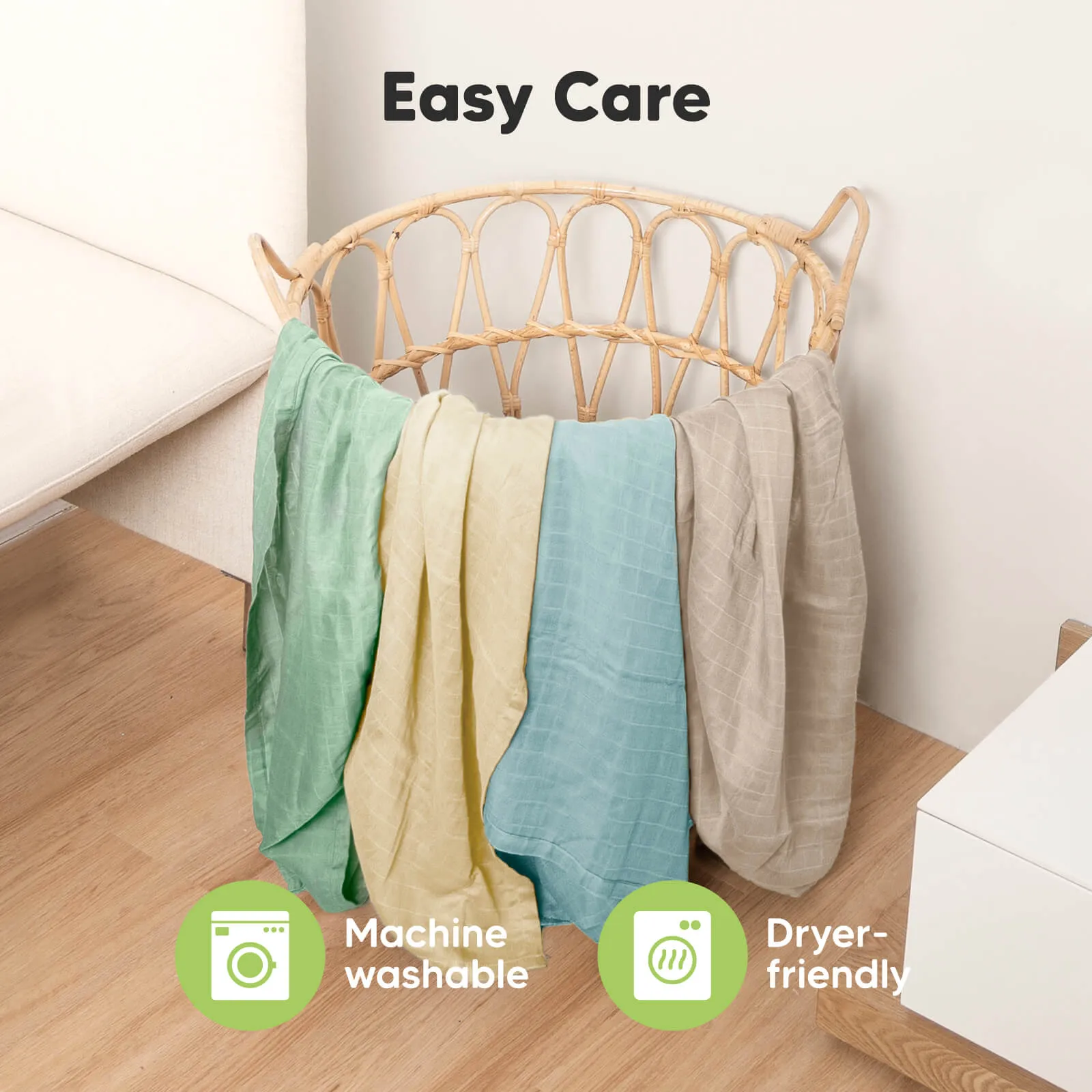 Lumi Muslin Swaddle Blankets (Mirage)