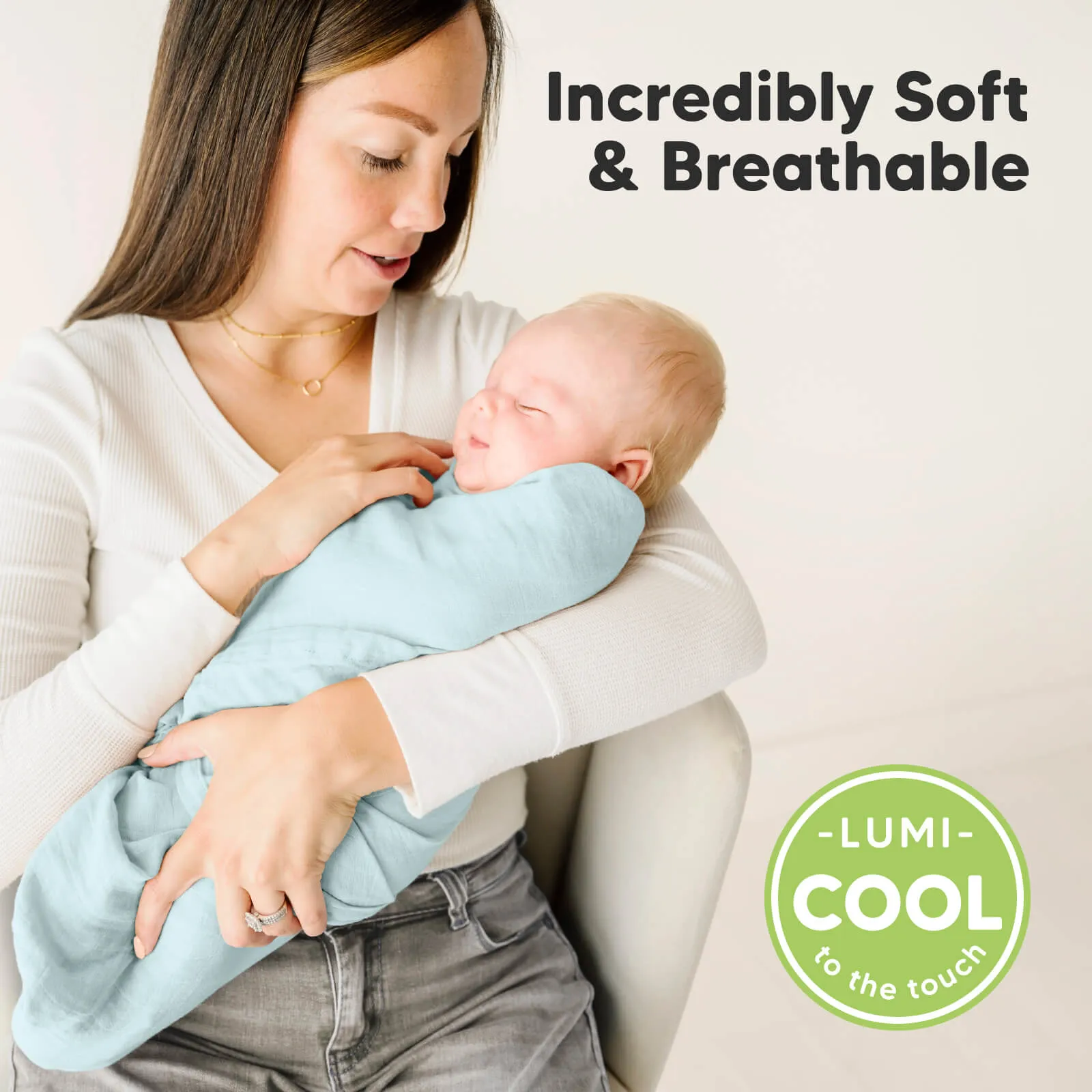 Lumi Muslin Swaddle Blankets (Mirage)