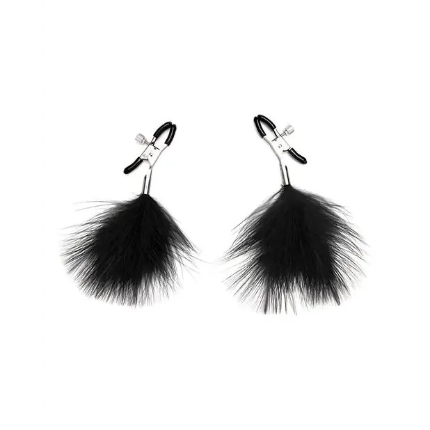 Lux Fetish Feather Nipple Clips