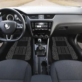 Maile Tribe Front Car Mats - Black Grey