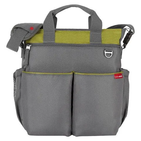Monogrammed Diaper Bags Skip Hop Charcoal Lime Comes with 1 Free Burp Cloth