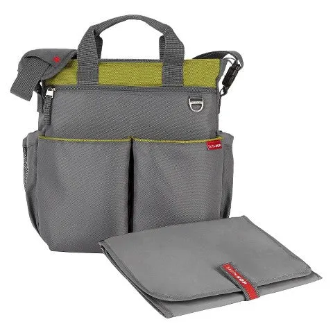 Monogrammed Diaper Bags Skip Hop Charcoal Lime Comes with 1 Free Burp Cloth
