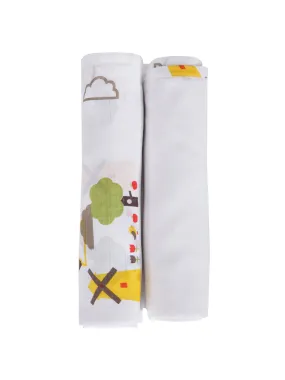 Muslin Swaddle - 2Pc Set - Dutch Country Yellow