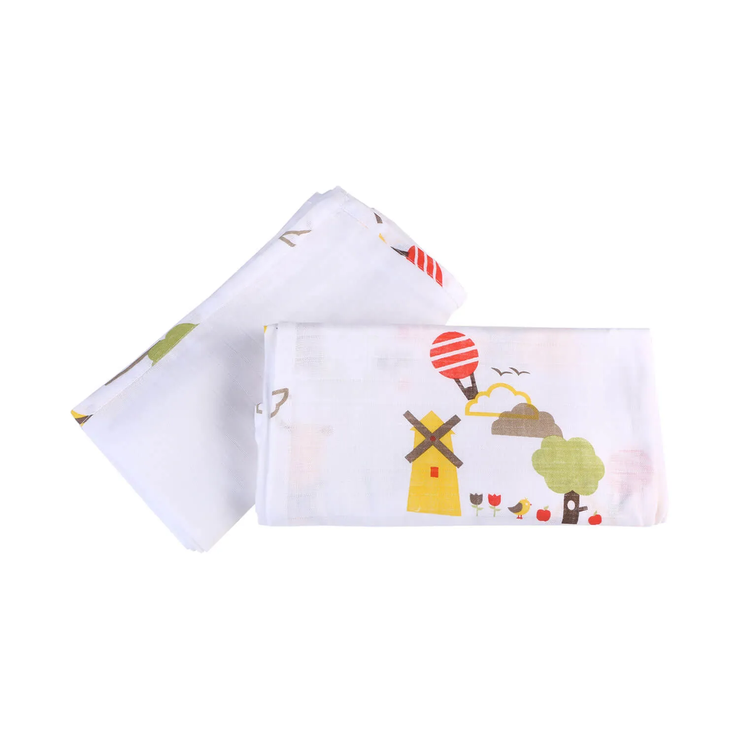 Muslin Swaddle - 2Pc Set - Dutch Country Yellow
