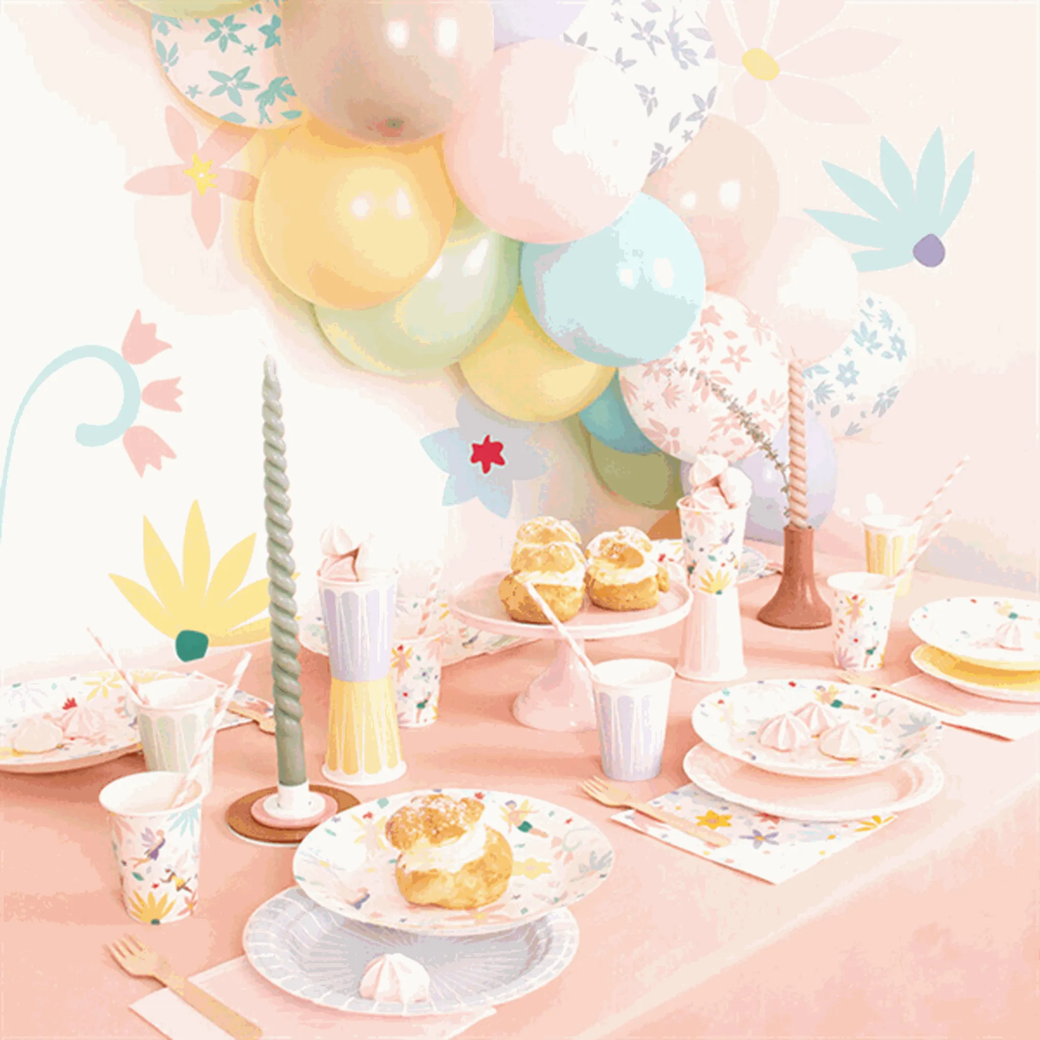 My Little Day Fairies Plates 8 Pcs