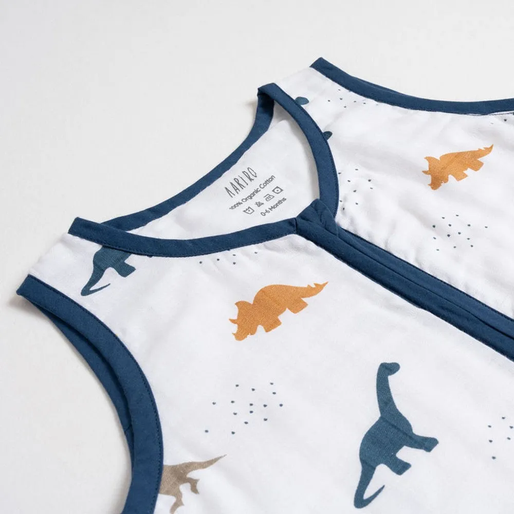 Navy Dino Printed Sleeping Bag