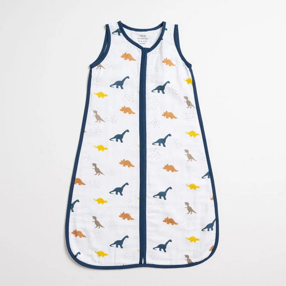 Navy Dino Printed Sleeping Bag