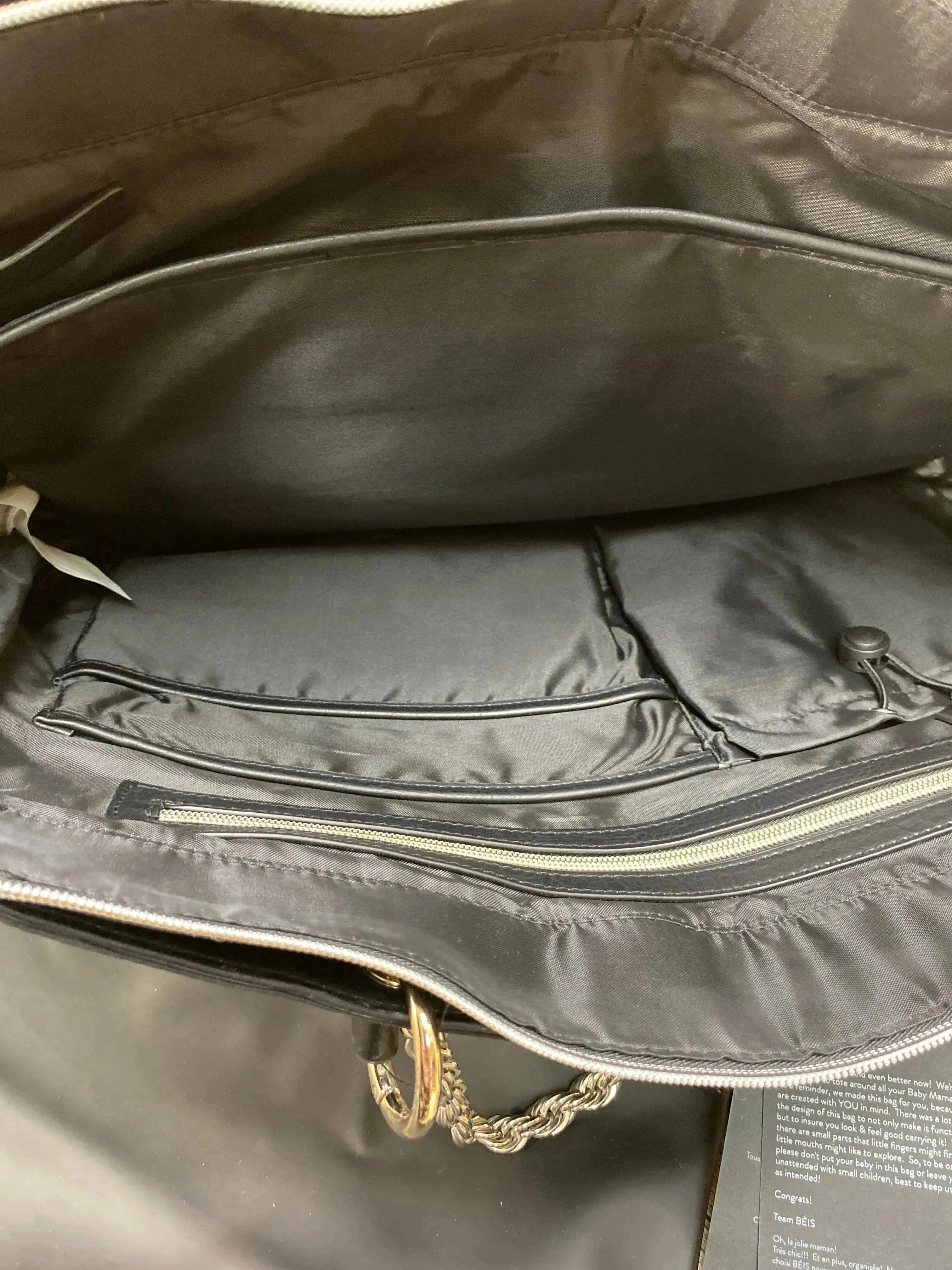 NEW Beis The Diaper Bag in Black