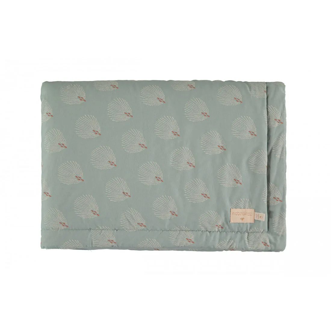 nobodinoz Laponia Blanket White Gatsby/Antique Green