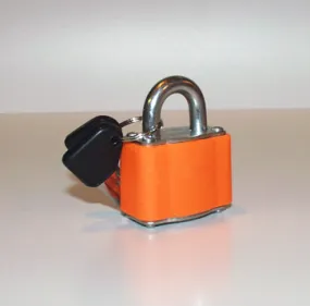 Orange padlock