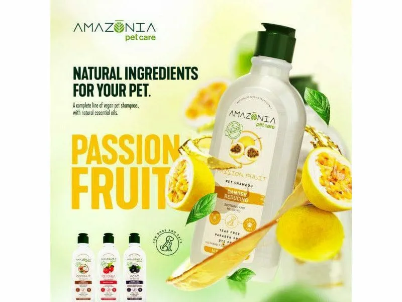 PASSION FRUIT PET SHAMPOO  AMAZÔNIA PET CARE  500 ml