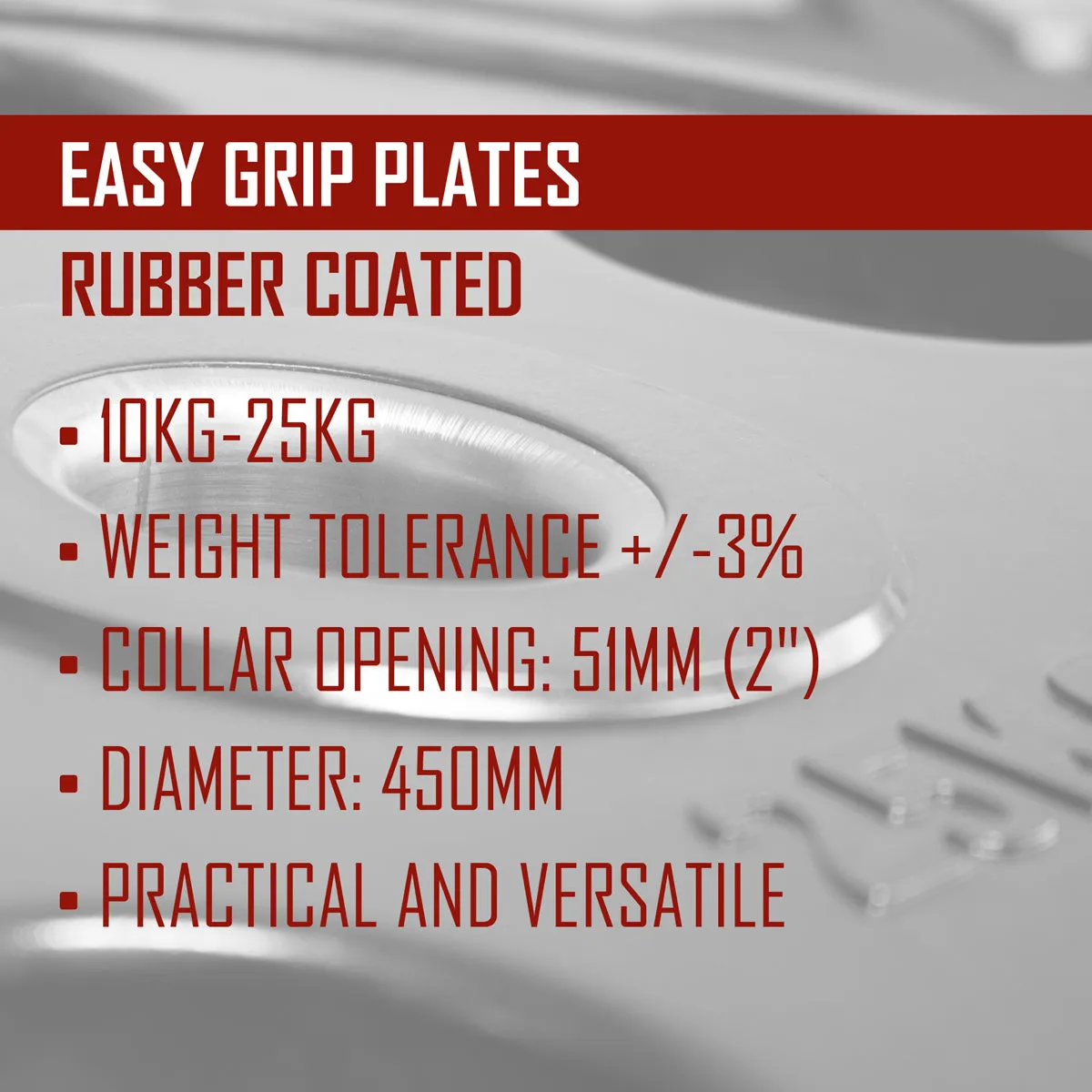 Rubber Coated Easy Grip Plates