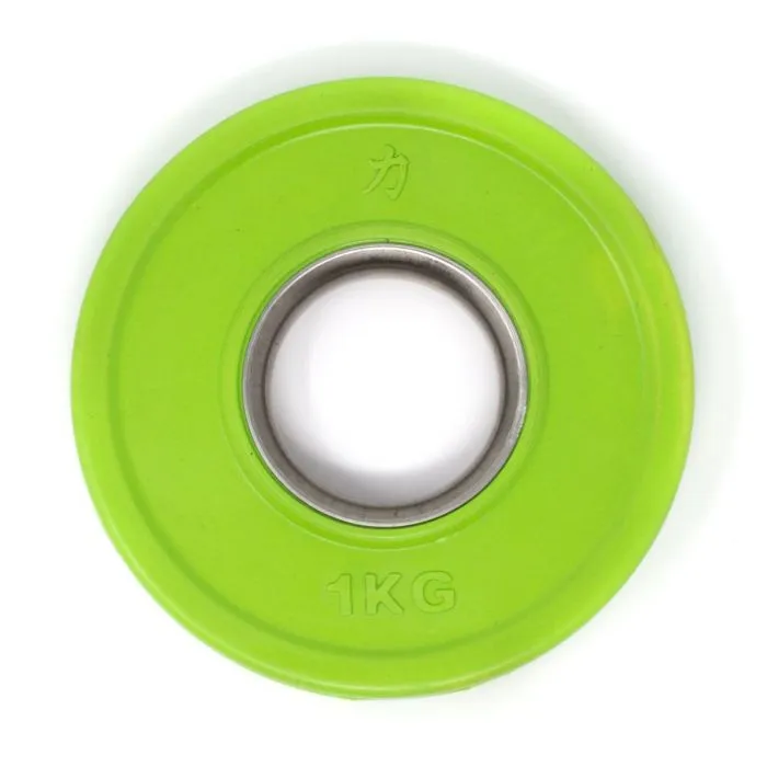 Rubber Coated Fractional Plate Set, Coloured - 15KG