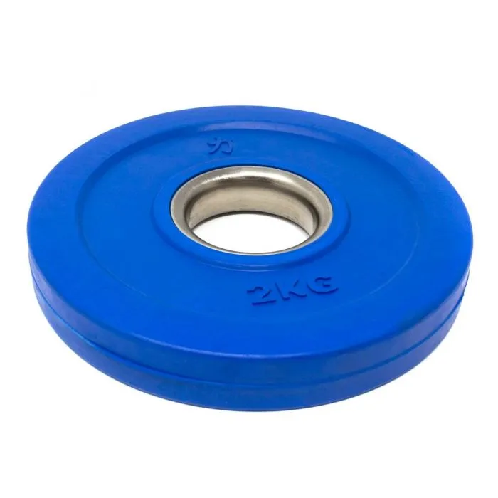 Rubber Coated Fractional Plate Set, Coloured - 15KG