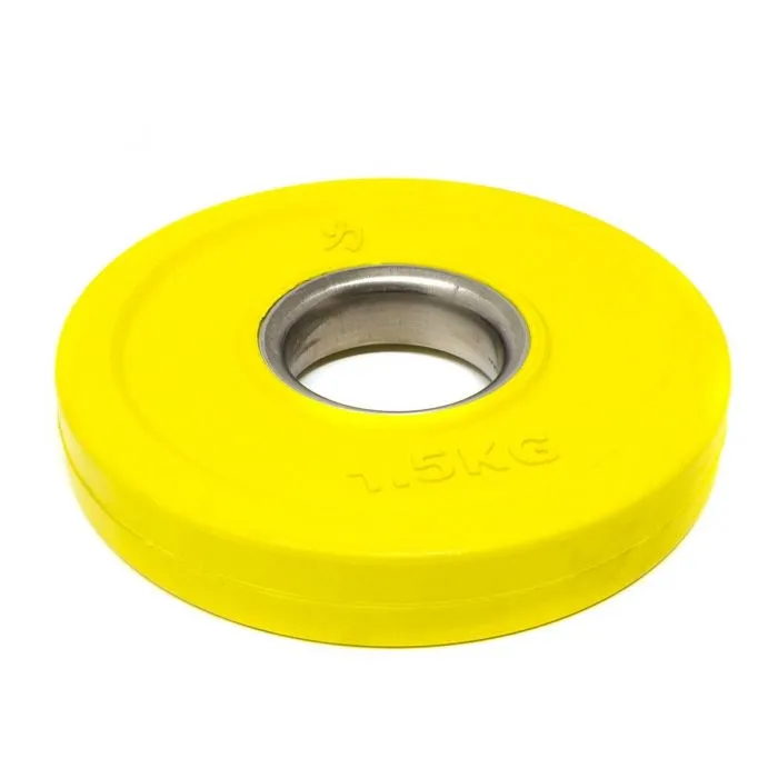 Rubber Coated Fractional Plate Set, Coloured - 15KG