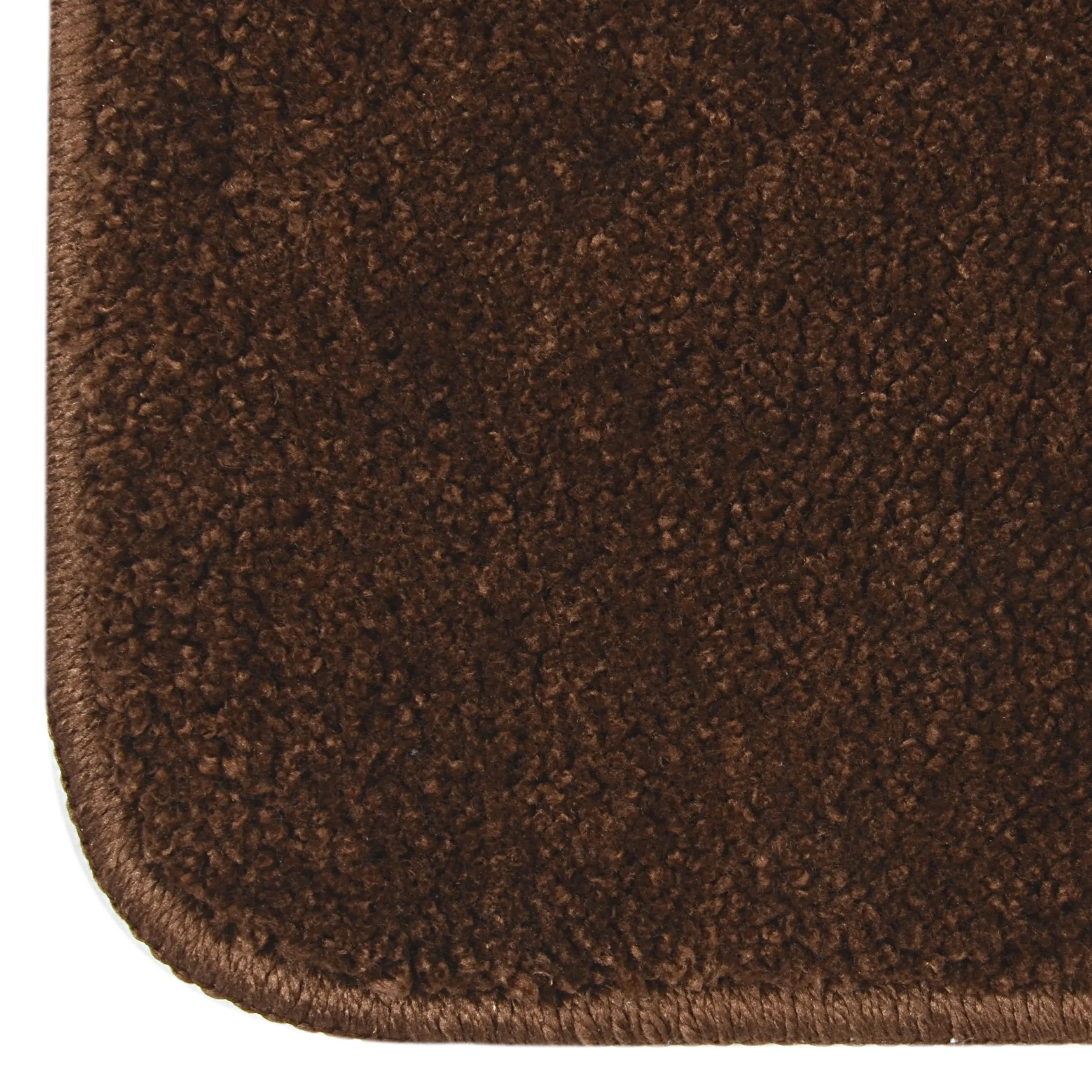 Saral Home Soft Microfiber Brown Small Anti Slip Bathmat Set of 2, 35X50cm