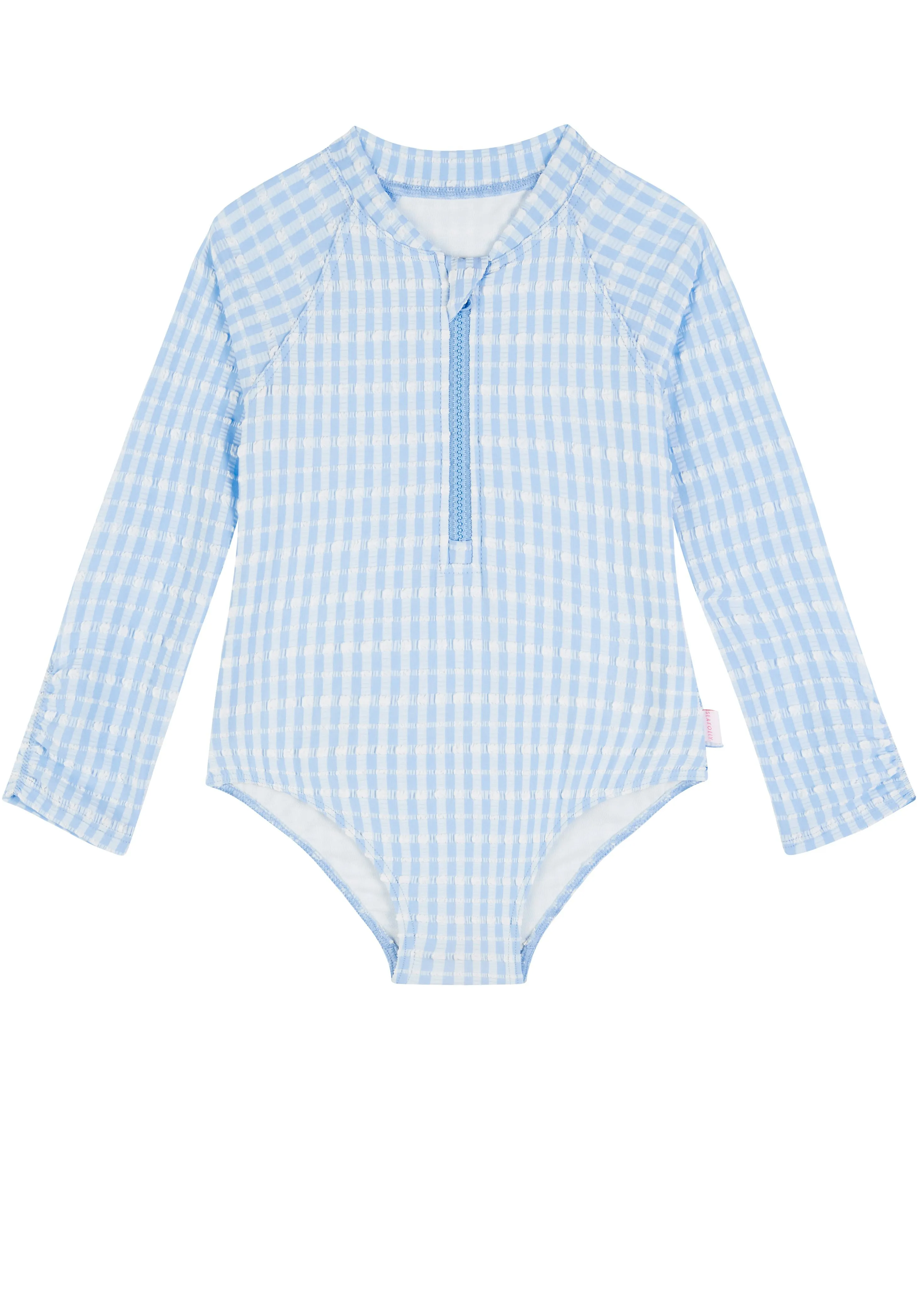 Seafolly sunsuits - cornflower blue gingham
