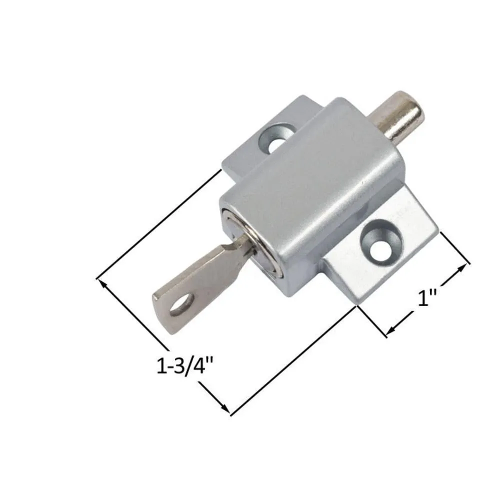 Security Keyed Patio Door Lock - Aluminum