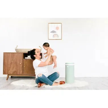 Steel Diaper Bin - Sage