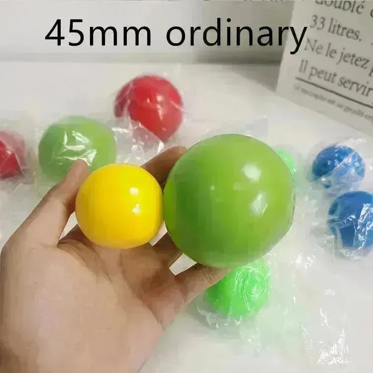 Stick Wall Ball Stress Relief Toys Sticky Squash Ball