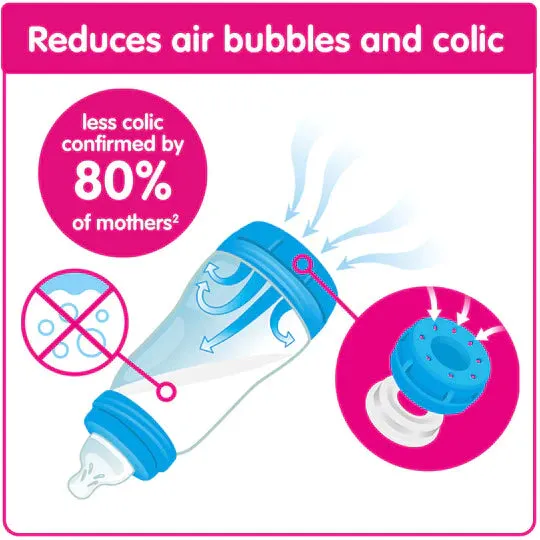 The MAM Easy Start™ Anti-Colic Self-Sterilising Bottle 260ml - 2  months - 2 Pack - Taupe
