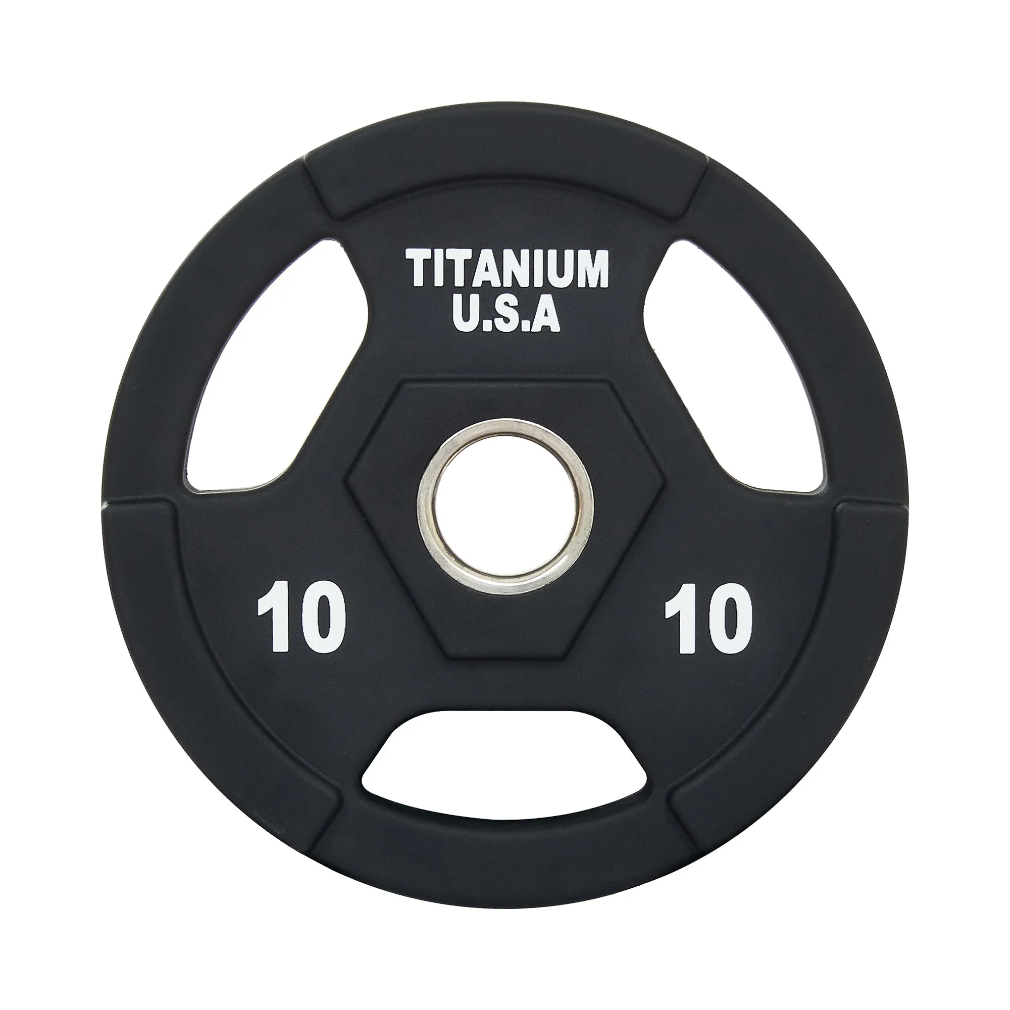 TITANIUM USA 10KG PU POLYURETHANE WEIGHT PLATE