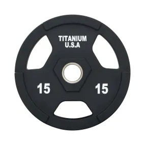 TITANIUM USA 15KG PU POLYURETHANE WEIGHT PLATE