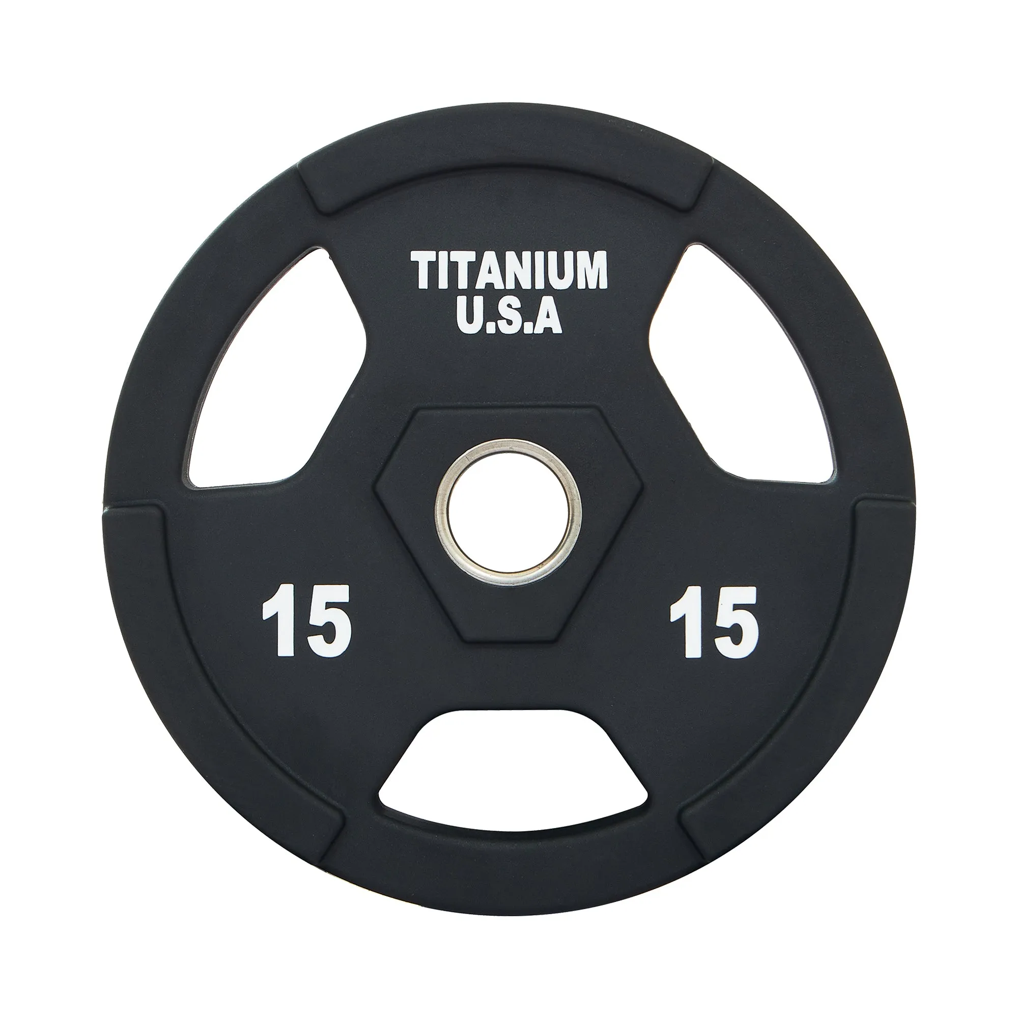 TITANIUM USA 15KG PU POLYURETHANE WEIGHT PLATE