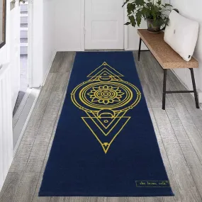 Triangle Handmade Non-Slip Yoga Exercise Mat | 24 x 72 Inches