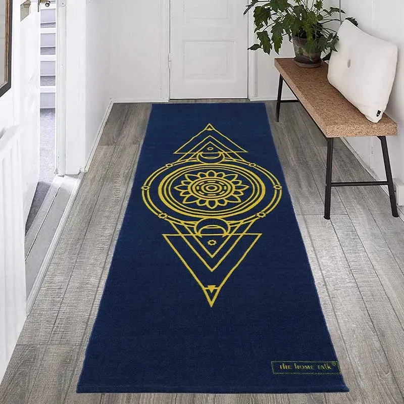 Triangle Handmade Non-Slip Yoga Exercise Mat | 24 x 72 Inches