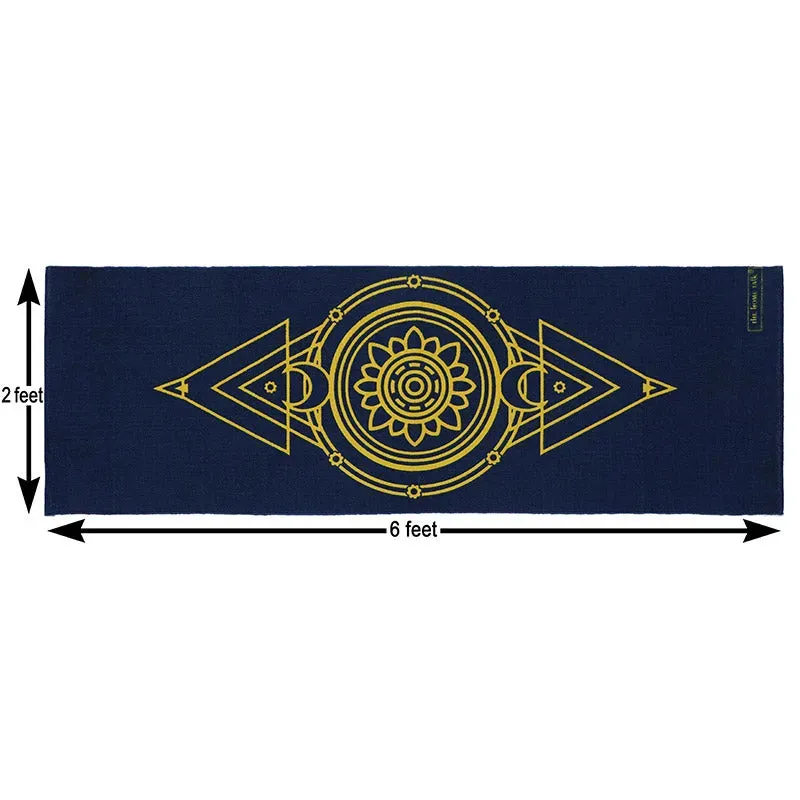 Triangle Handmade Non-Slip Yoga Exercise Mat | 24 x 72 Inches