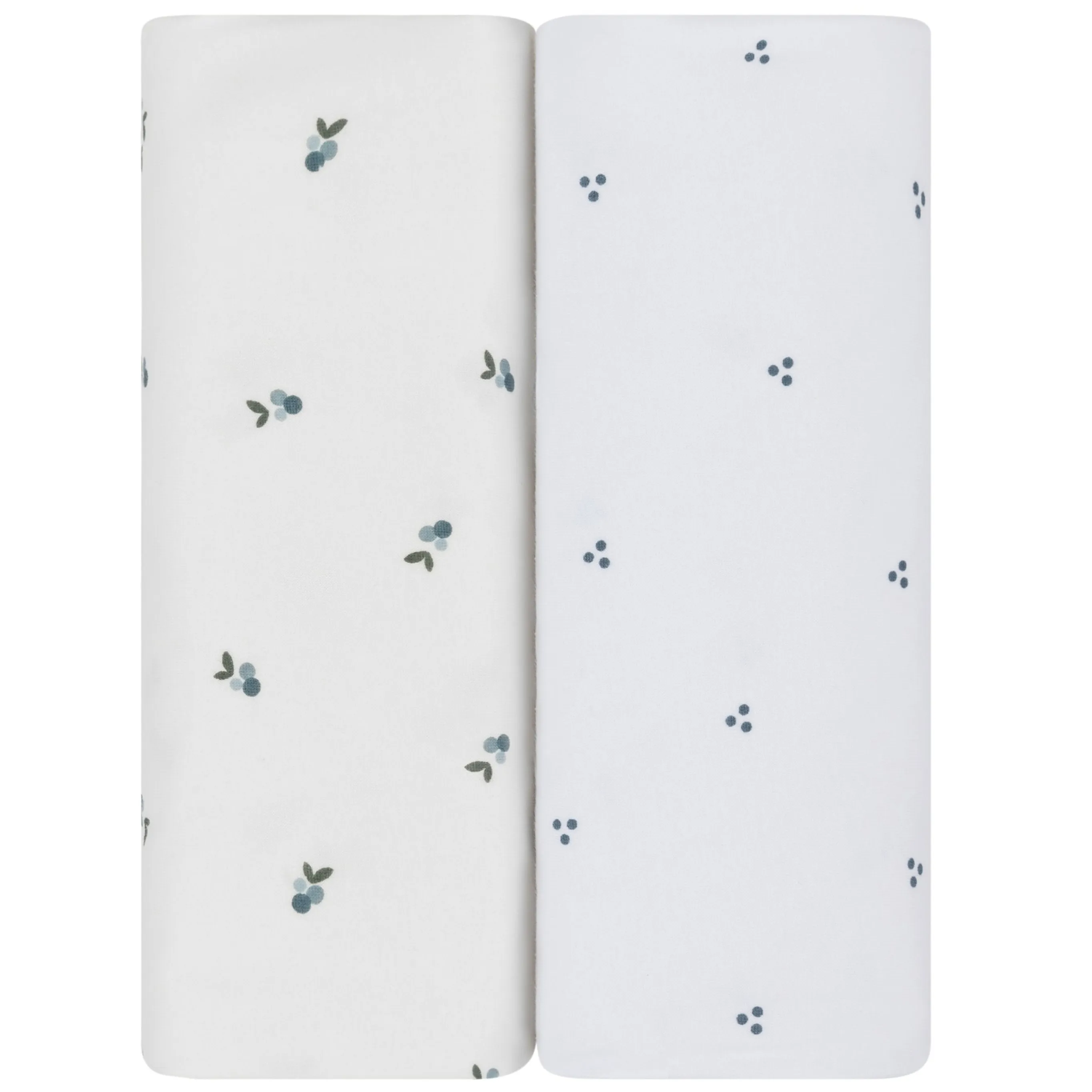 Waterproof Changing Pad Cover | Cradle Sheet Set - Blue Berry