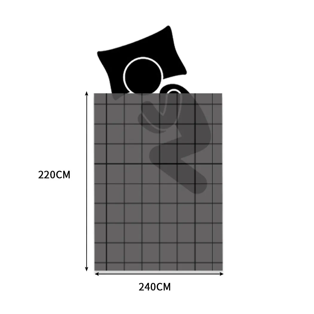 Waylon Throw Ultra-Soft Blanket 320gsm 220x240cm Warm - Dark Grey