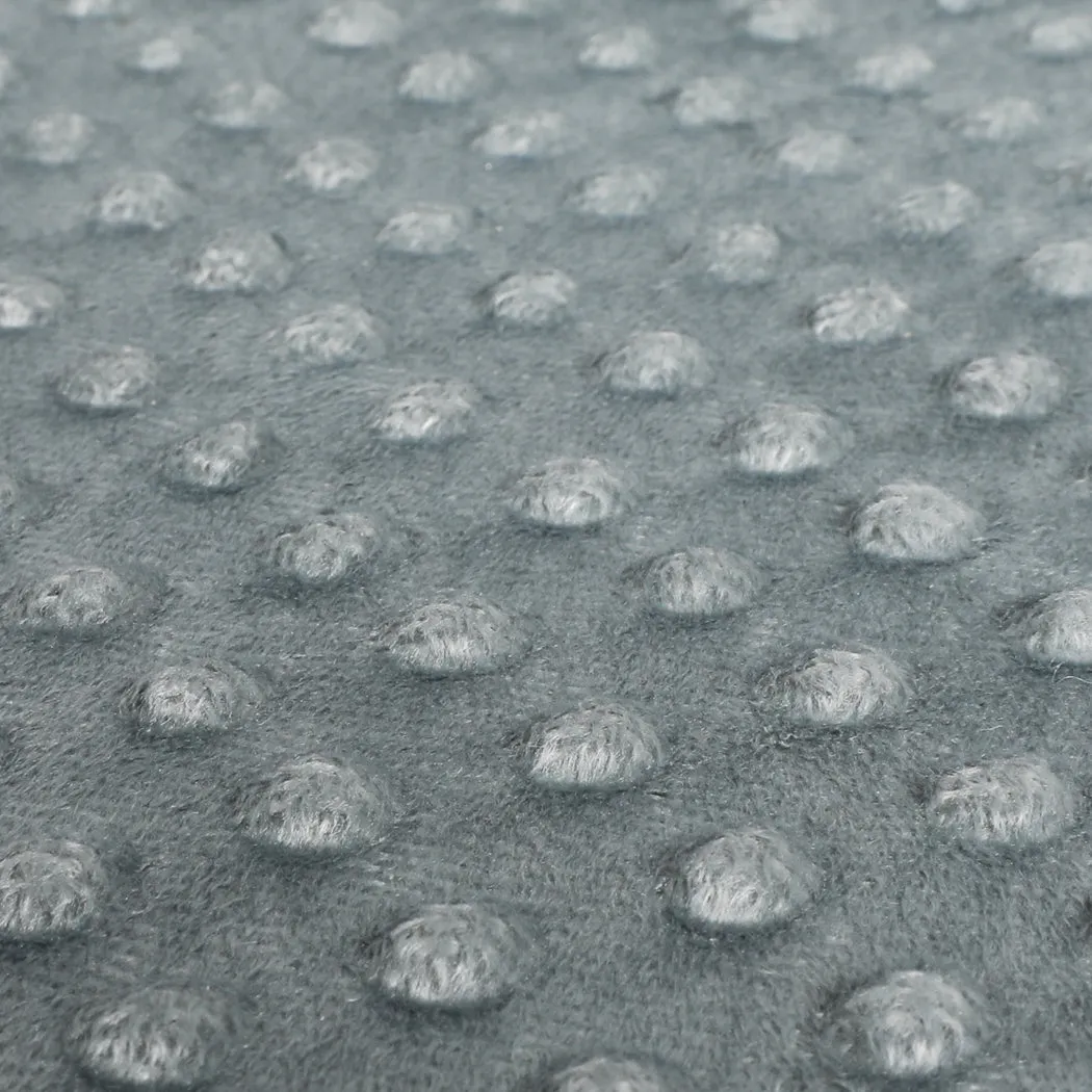 Whalen Weighted Soft Blanket Cover Quilt Single - Dark Grey